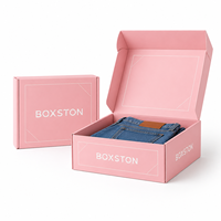 Boîte d'emballage personnalisée avec logo, fermeture magnétique étanche, pour jeans, chaussettes, colis postaux, pantalons en denim, expédition, emballage de vêtements de marque, OEM