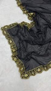 ผ้าไหมชินโนแท้จากดีเอชวาเอ็กซ์ปอร์ต งานปักดิ้นลายแฟนซี ความยาว 5.50 เมตร สไตล์ดั้งเดิมสำหรับผู้หญิง งานแต่งงาน/งานเลี้ยง - Product Image 4