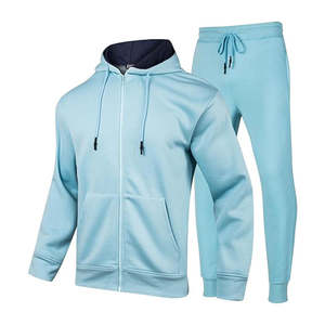 ชุดวอร์มผู้ชายคุณภาพสูงสำหรับฤดูหนาว สไตล์สตรีทแวร์ ขายดี รับสกรีนโลโก้ ซิป ระบายอากาศได้ดี ผลิตจากโพลีเอสเตอร์/ไนลอน ขายส่ง - Product Image 1