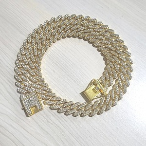 Certificado IGI 18K Real sólido chapado en oro collares de diamantes VVS Moissanite plata tenis cadena collar S925 para hombres y mujeres - Product Image 3