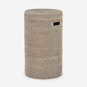 Contenedor de ratán para organización de baño y dormitorio, precio de fabricante, contenedores con tapa tejida. - Product Image 2