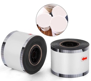 Bottiglia stampata sigillo pellicola laminata rotolo di plastica Yogurt tazza coperchi foglio di alluminio per l'imballaggio alimentare
