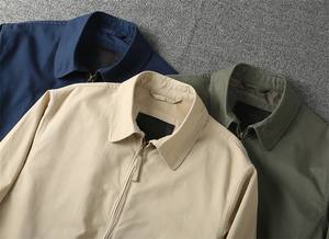 เสื้อแจ็คเก็ตซิปแขนยาวสไตล์เกาหลีทรงหลวมแบบวินเทจลุคเท่ๆ ผู้ชาย ปี 2024 ราคาโรงงานจากบังกลาเทศและจีน - Product Image 6