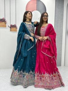 Collection Bollywood de haute qualité, dernière collection exclusive de designers, 2025, Lehenga Choli indien / Tenue de fête de mariage, tissu pur Vich - Product Image 6