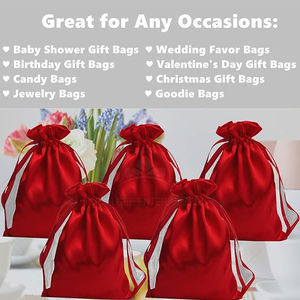 High Quality Lightweight <b>Drawstring</b> <b>Backpack</b> Pakistan-Made Fashion Style Satin Cotton Lining Polyester String Carry System Silk - Product Image 4