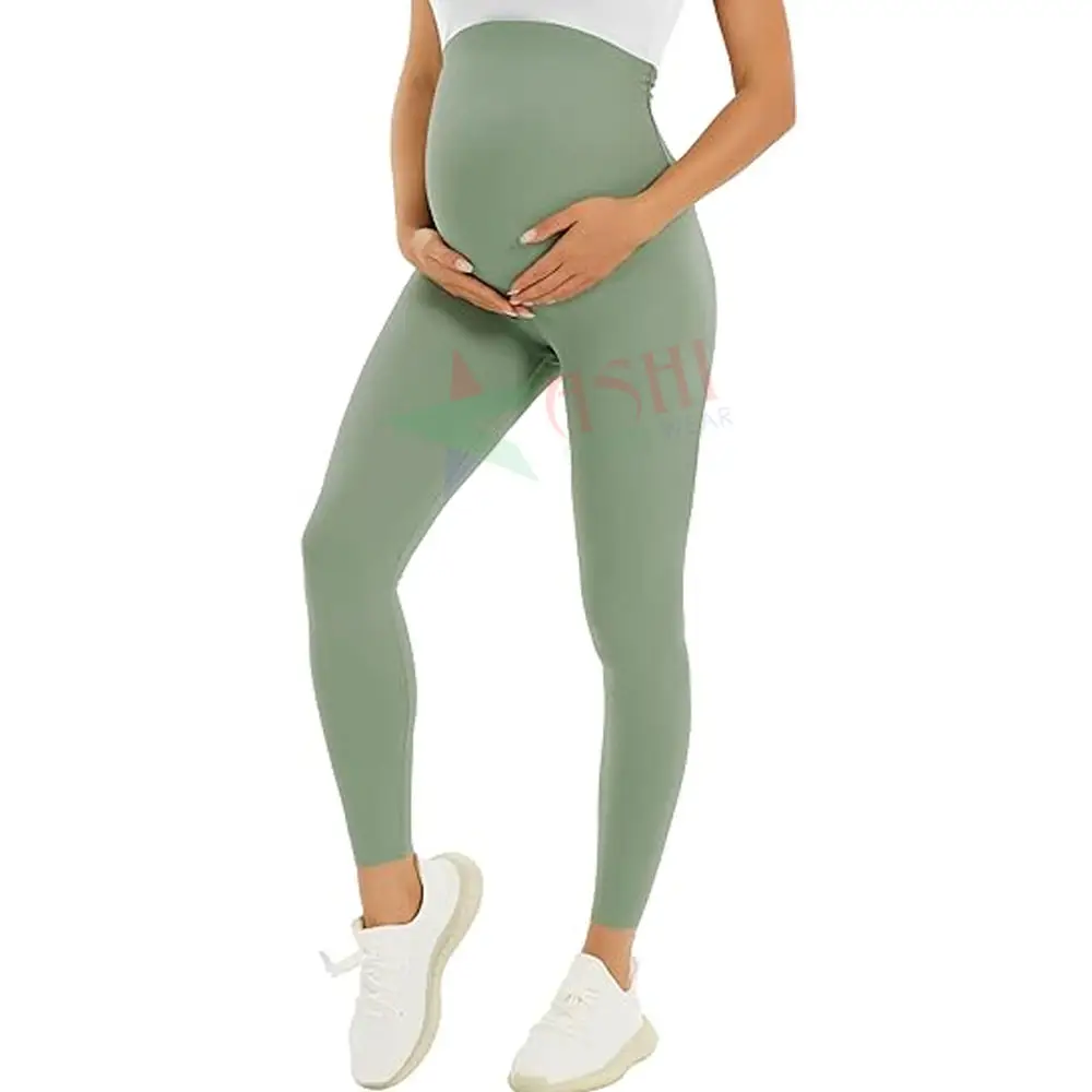 Proveedor de fábrica, mallas de maternidad, ropa para mujeres embarazadas, entrenamiento, Fitness, pantalones de Yoga