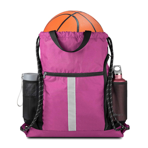 Sac à cordon en tissu polyester imprimé sur mesure à prix de gros sac à cordon léger de haute qualité à vendre - Product Image 1