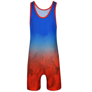 Singlet de lutte personnalisé pour hommes, respirant, avec logo personnalisé, vente en gros, nom d'équipe et joueur personnalisés, compétition - Product Image 2