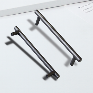 Modern Matte <b>Black</b> Iron Cabinet Handles Kitchen Drawer Pulls T Bar Wardrobe Door <b>Knobs</b> Furniture Hardware for Cupboard Office - Product Image 4