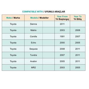 Clip de Rejilla para Toyota Sienna Corolla Yaris Camry Avalon - 1 Pieza - Product Image 5