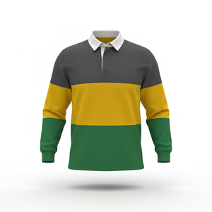 <b>Women</b> Cotton Rugby Pullover Retro Color Block <b>Polo</b> Shirt - Product Image 5