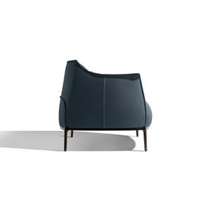 Sofá de 2 Plazas Archibald, Cuero Genuino y Artificial, Extensible y Tapizado, Juego de Muebles para el Hogar, Elegante y Asequible - Product Image 4