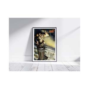 Art Deco King Kong <b>Poster</b> Skull Island Skyscraper Top Durable Paper for Wall Decor - Product Image 3