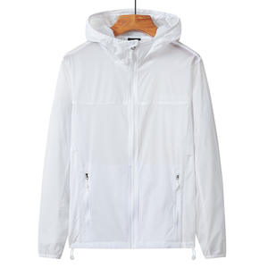 Veste coupe-vent streetwear pour hommes, fabricant de vestes imperméables, logo personnalisé, sweat à capuche demi-zip, veste coupe-vent - Product Image 5