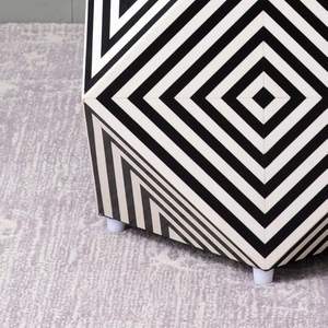 Taburete con Incrustaciones de Hueso, Estilo Moderno de Ángel, Ecológico, Hecho a Mano, Decoración para el Hogar, Mueble con Logotipo Personalizado, CRAFT ZONE EXPORT Business - Product Image 2