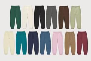 Pantalones de chándal holgados informales de talla grande para hombre a la moda al por mayor, pantalones de chándal vintage personalizados de lana con bloques de color - Product Image 6