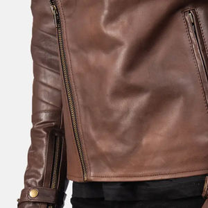 Nouvelle Collection – Blouson Moto Homme en Peau de Mouton Enduite, Couleur Unie, Écologique, Imperméable et Respirant – Style Urbain Tendance à Prix Abordable - Product Image 4