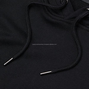 Venta al por mayor personalizado pulóver sudaderas con capucha para hombres sudaderas de invierno bordadas con impresión digital liso teñido sudaderas con capucha en blanco - Product Image 5