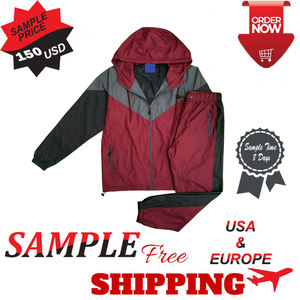 Survêtement en Nylon avec blocs de couleurs, Style rétro Vintage, ensemble de vêtements de Jogging, survêtement personnalisé, broderie 3d, impression personnalisée, 2023 - Product Image 6