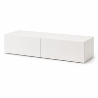 Meuble TV moderne et écologique, console multimédia avec grande capacité de rangement et portes, idéal pour salon, hôpital, hôtel