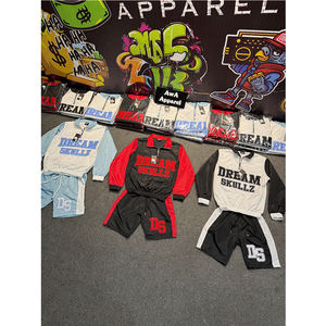 Logo personnalisé Ensemble de shorts à col rabattu de meilleure qualité pour hommes Meilleur prix de vente Ensemble de shorts décontractés d'automne pour hommes - Product Image 4