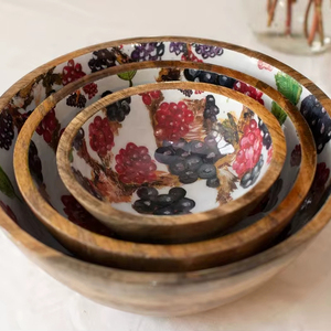 Qualité supérieure 100% Grand saladier écologique en bois d'acacia pour un usage domestique - Product Image 3