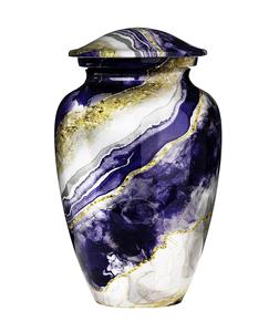 Urnas de cremación de Metal de diseño increíble, diseño personalizado, estilo multicolor, suministros funerarios, venta al por mayor, urnas para adultos humanos - Product Image 1