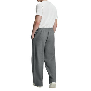 Pantalons pour hommes à prix de gros, logo personnalisé, taille à cordon de serrage, coupe slim, lavés, avec poches latérales, pantalons de survêtement amples pour hommes - Product Image 2