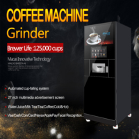 Mesin Pembuat Kopi Kombinasi Kelas Komersial MACAS Baru dengan Layar Sentuh 15,6 inci, Pompa Magnetik, Dukungan IoT, Pembaca Kartu, dan Penggiling
