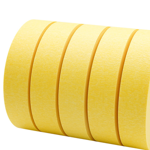 กระดาษกาวทำจากเครปกันน้ำลอกง่ายสีเหลืองอ่อนติดรถยนต์สติกเกอร์ติดกาวด้านเดียวร้อน - Product Image 3