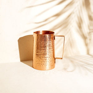 Handmade Design Copper Jug <b>Pitcher</b> With Brass Handle Custom Size Shiny Finished For Home Hotel Restaurants Table Decoration Deco - Product Image 4