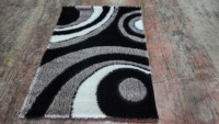 Adiva Gaziantep Jacquard-Gewebter Maschinell Gefertigter Waschbarer Flachflor Rechteckiger Shaggy-Teppich aus Polypropylen Mittlerer Dicke Jute