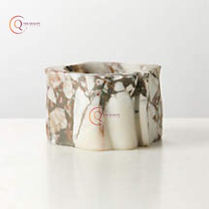 Bougeoir votif en marbre Taille personnalisée Vente à chaud Bougeoir unique en marbre de Noël Accessoires de mariage faits à la main - Product Image 1