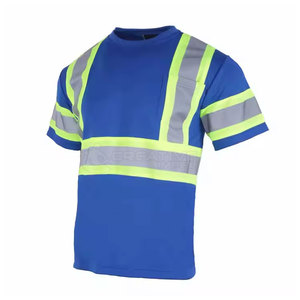 Chemise de sécurité haute visibilité avec vêtements de travail à bandes réfléchissantes pour la construction et la sécurité routière - Product Image 5