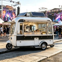 Chariot à donuts compact avec friteuse, station de glaçage et machine à café pour les événements matinaux, les célébrations et les marchés