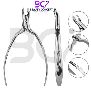 Outil d'élimination des peaux mortes en acier inoxydable, pince à cuticules professionnelle durable avec logo personnalisé, ouverture large, emballage en vrac - Product Image 2