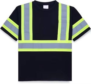 เสื้อทำงานแบบสะท้อนแสงสำหรับฤดูร้อน ขายส่งแบบ OEM เสื้อความปลอดภัยในการทำงานระดับ 2 ระบายอากาศได้ดี เสื้อตาข่ายสำหรับกิจกรรมกลางแจ้ง เสื้อสะท้อนแสงสำหรับชุดทำงาน - Product Image 2