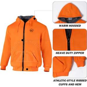 Hi Vis Camisas de trabajo de construcción Chaleco DE SEGURIDAD reflectante de secado rápido Sudaderas con capucha Sudadera de lana amarilla Uniformes directos de fábrica - Product Image 4