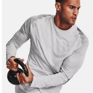 EM/ODM-camisas de manga larga para hombre, cuello redondo, 100% algodón, Color sólido - Product Image 6