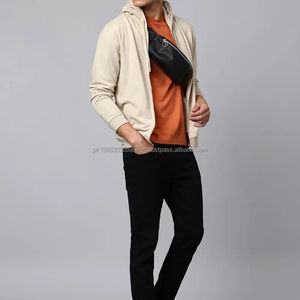 เสื้อมีฮู้ดผ้าคอตตอน100% ดีไซน์ใหม่มีซิปแบบสวมหัวเสื้อมีฮู้ดขนาด500กรัมผ้าฟลีซสำหรับผู้ชายฤดูหนาว - Product Image 3