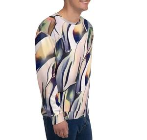 Sudadera de Cuello Redondo Estampada Nueva de Otoño e Invierno, Transpirable, Ecológica, de Poliéster/Algodón, Corte Regular, para Hombre y Pareja - Product Image 4