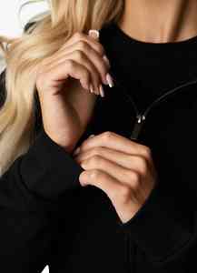 Sweat à capuche personnalisé pour femme en molleton de coton brodé, taille plus, hiver 2023 - Product Image 6