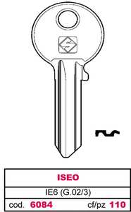 กุญแจ Asc Ie6 (g.Vac 3) Iseo - Product Image 1