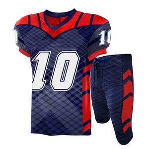 Camiseta de fútbol americano sublimada personalizada de alta calidad, venta al por mayor, ropa de equipo de la NFL, número de patrón de uso deportivo - Product Image 1