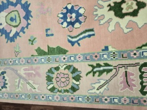 Alfombra de lana Oushak bordada de 2,6x6 de alta calidad, anudada a mano, decoración Vintage para el hogar, sala de estar, alfombra bordada y juegos de alfombras - Product Image 3