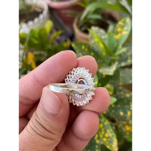 <b>925</b> <b>Silver</b> Natural Citrine <b>Ring</b> Oval Cut Topaz Garnet Yellow Gold Platinum Jewelry Fine Fashion Gemstone <b>Ring</b> for Everyday Wear - Product Image 5