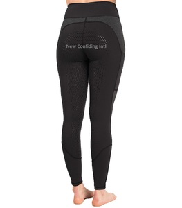 Atuendo de equitación de alta calidad, mallas de caballo elegantes, pantalones de montar con estilo, mallas de equitación personalizadas con bolsillos para teléfono - Product Image 5