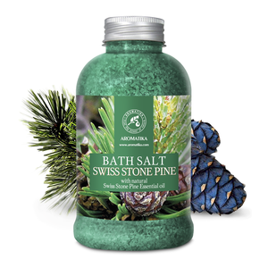 Aromatika para Baño Corporal con Sal Marina Natural de Pino, 600g, con Aceite Esencial Tonificante para una Relajación Profunda - Product Image 1