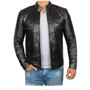 Chaqueta de Cuero para Hombre, Diseño de Moda de Alta Calidad, Chaqueta de Cuero para Motocicleta para Hombre 2026 - Product Image 1