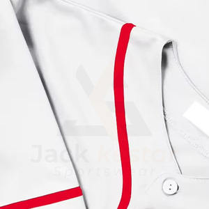 Maillots de baseball en gros Nouvelle tendance de la mode Qualité durable Prix ajustable Logo personnalisé 100% polyester Antibactérien - Product Image 4